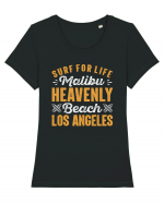 Surf For Life Malibu Heavenly Beach Los Angeles Tricou mânecă scurtă guler larg fitted Damă Expresser