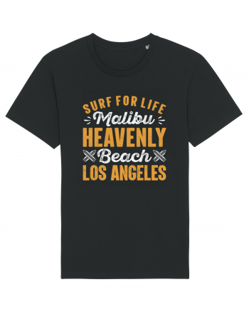 Surf For Life Malibu Heavenly Beach Los Angeles Black