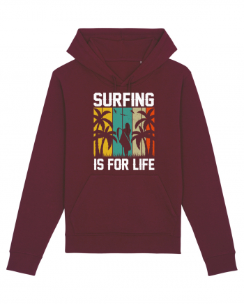 Surfing is for life Burgundy