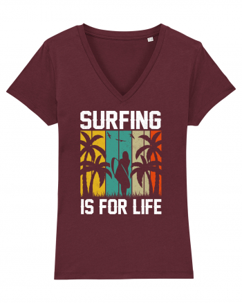 Surfing is for life Burgundy