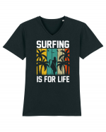 Surfing is for life Tricou mânecă scurtă guler V Bărbat Presenter