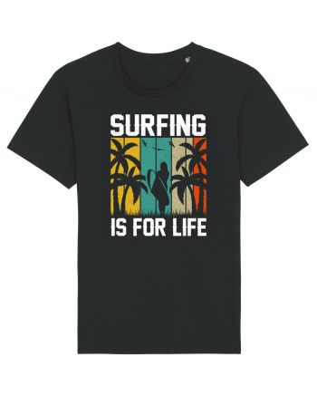 Surfing is for life Black