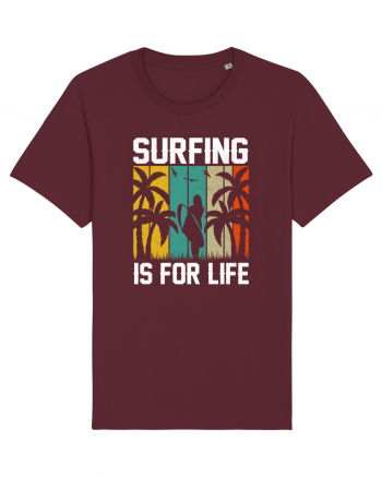 Surfing is for life Burgundy