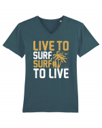 Live to surf, surf to live Tricou mânecă scurtă guler V Bărbat Presenter