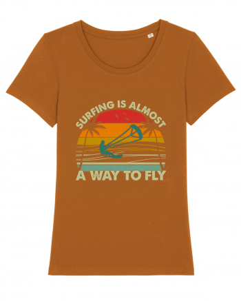 Surfing is almost a way to fly Roasted Orange