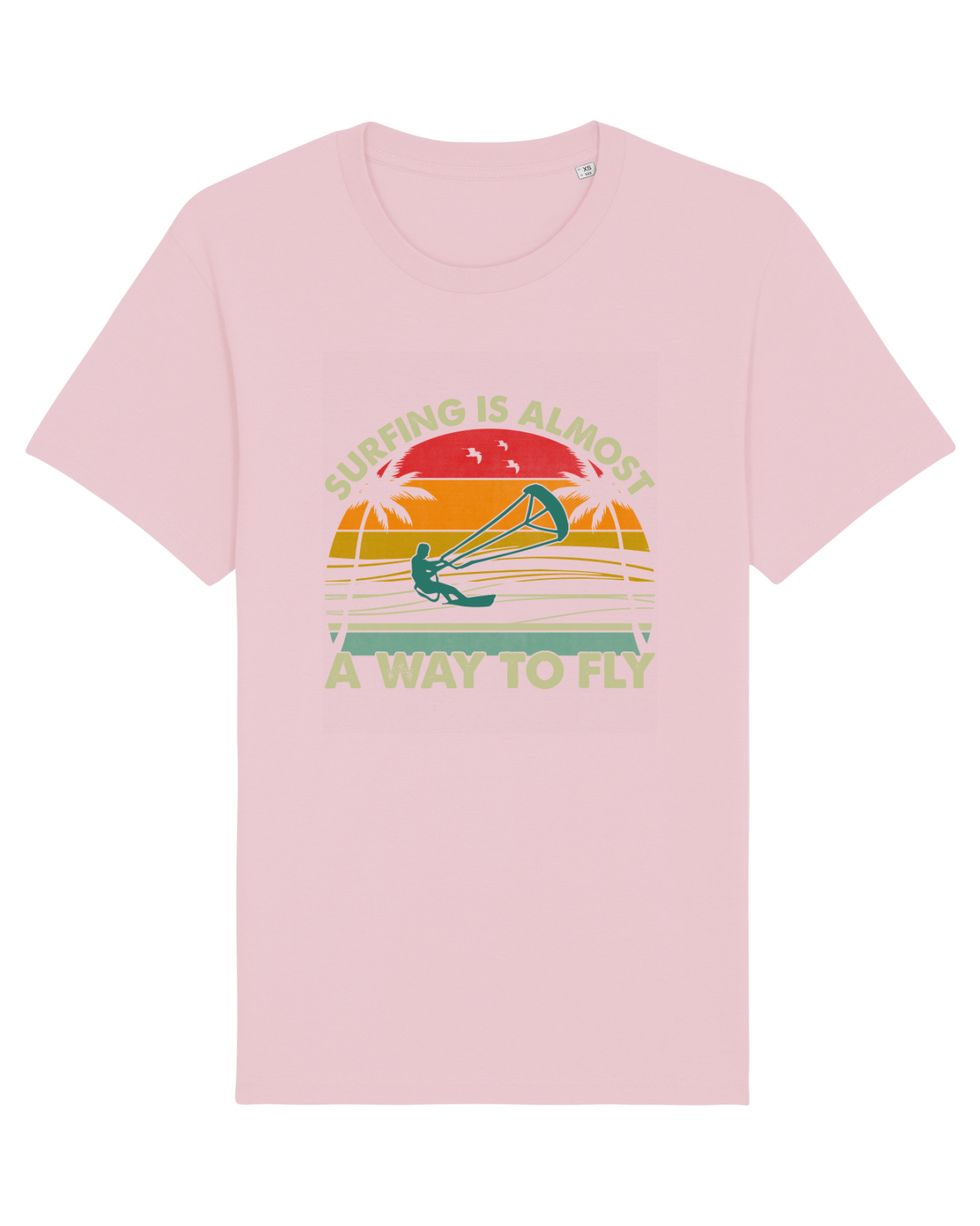 Tricou mânecă scurtă Unisex Rocker Cotton Pink