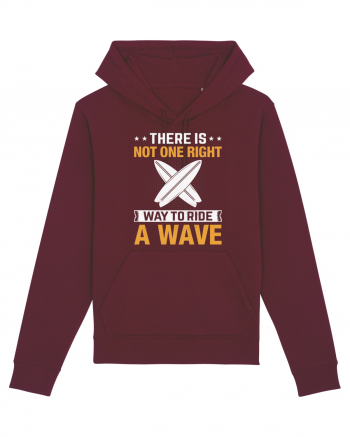 There is not one right way to ride a wave Burgundy