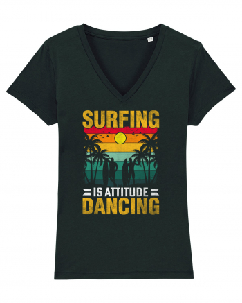 Surfing is attitude dancing Black