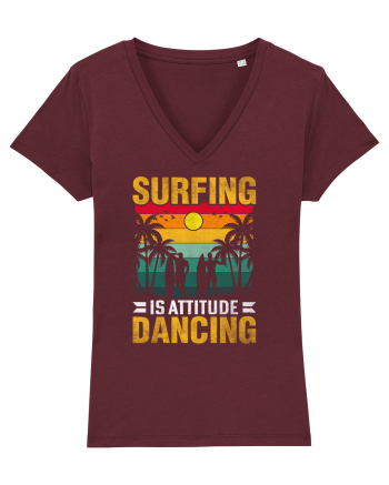 Surfing is attitude dancing Burgundy