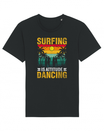 Surfing is attitude dancing Black