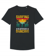 Surfing is attitude dancing Tricou mânecă scurtă guler larg Bărbat Skater