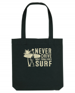 Never drive away from good surf Sacoșă textilă