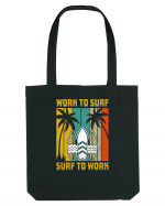 Work to surf, surf to work Sacoșă textilă