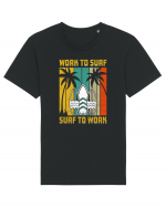 Work to surf, surf to work Tricou mânecă scurtă Unisex Rocker