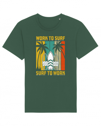 Work to surf, surf to work Bottle Green