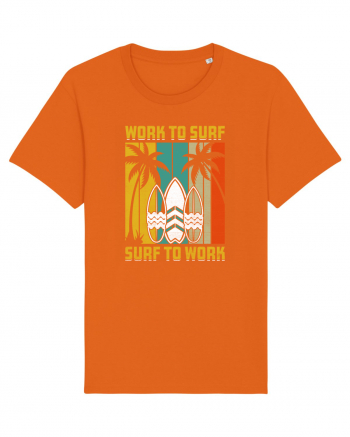 Work to surf, surf to work Bright Orange