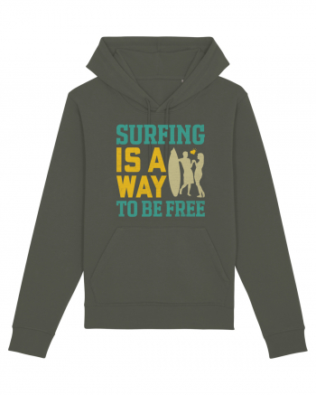 Surfing is a way to be free Khaki