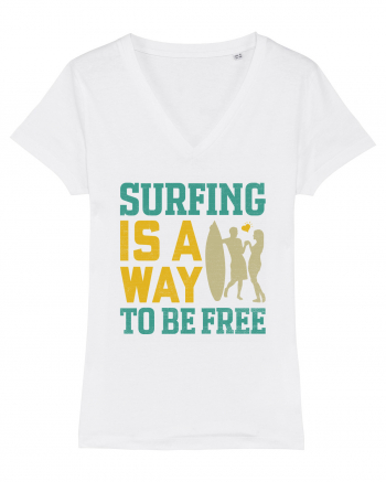 Surfing is a way to be free White