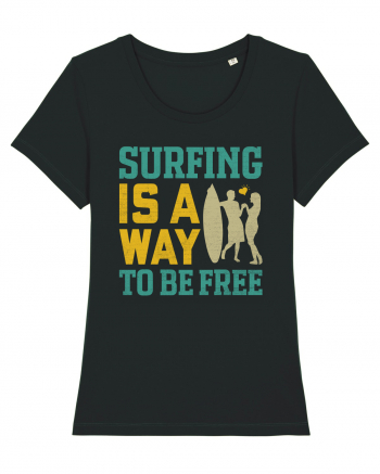 Surfing is a way to be free Black