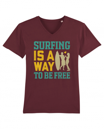 Surfing is a way to be free Burgundy