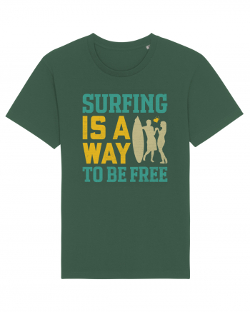 Surfing is a way to be free Bottle Green