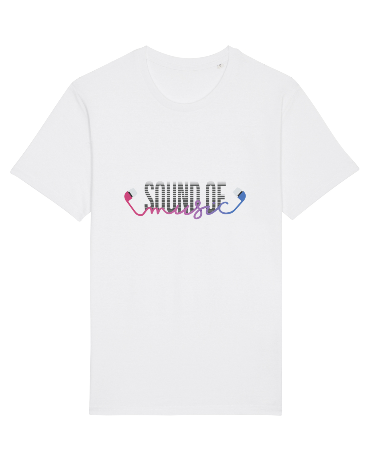 Tricou mânecă scurtă Unisex Rocker White