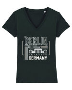Berlin Tricou mânecă scurtă guler V Damă Evoker