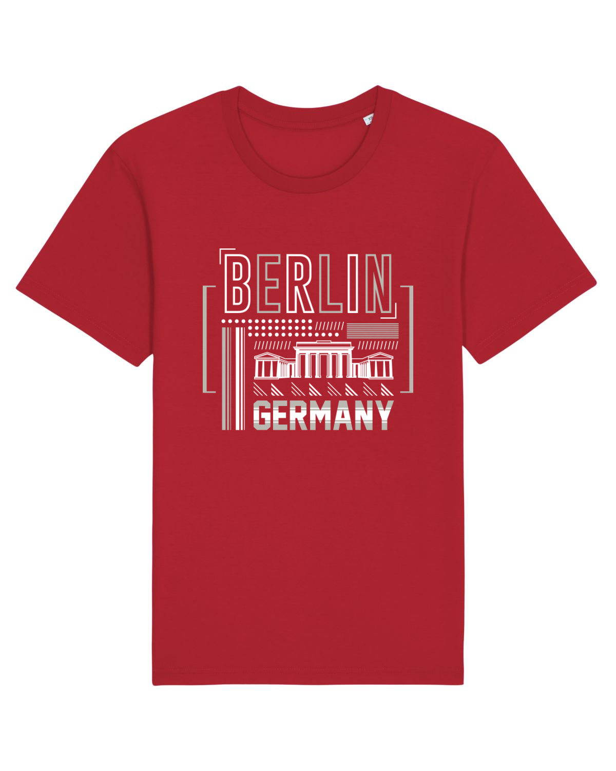 Tricou mânecă scurtă Unisex Rocker Red