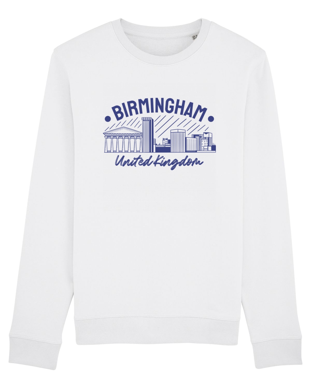 Bluză mânecă lungă Unisex Rise White