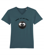 Look at me now funny eye-catching Tricou mânecă scurtă guler V Bărbat Presenter