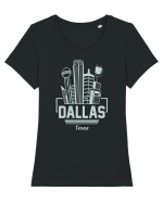Dallas Tricou mânecă scurtă guler larg fitted Damă Expresser