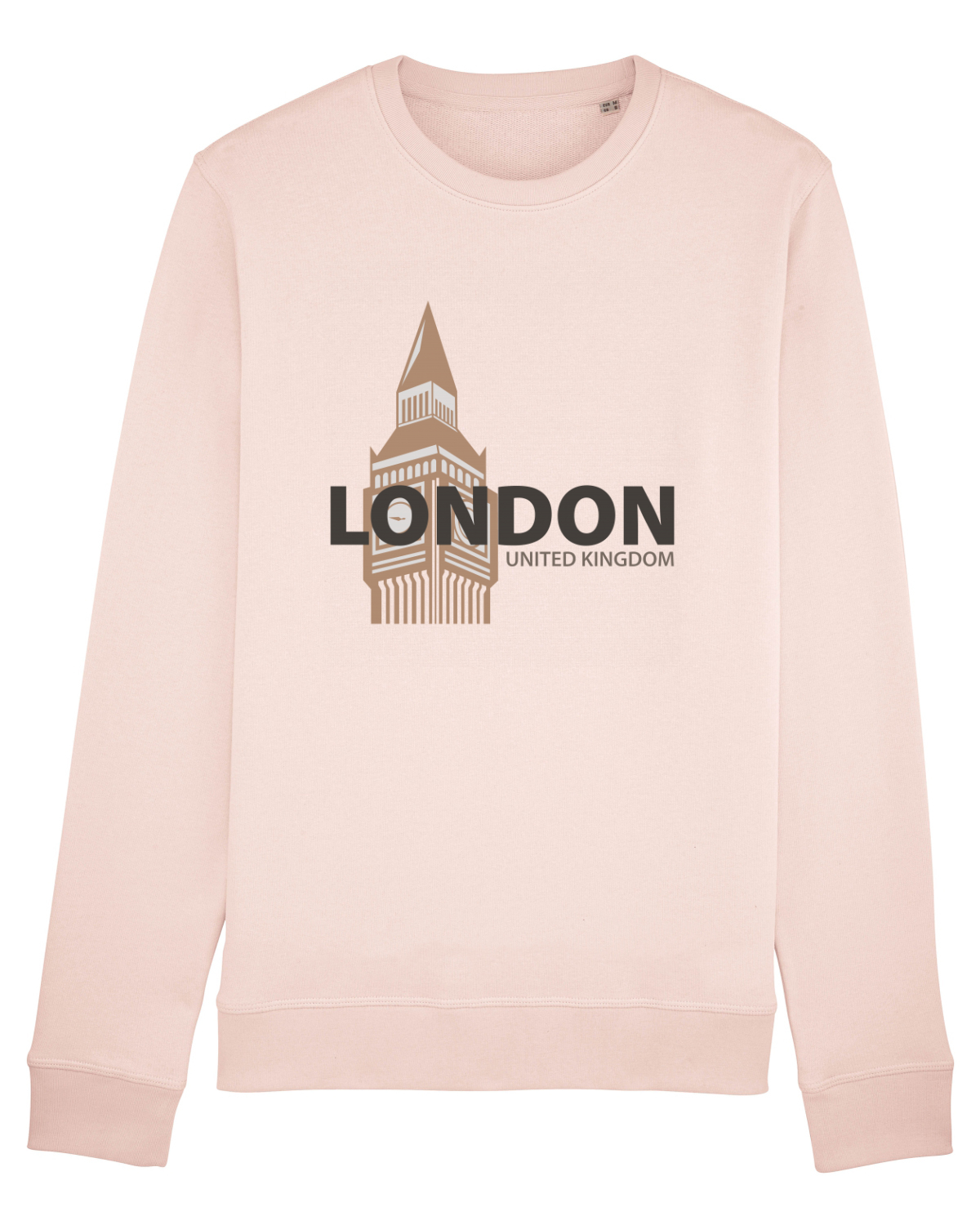 Bluză mânecă lungă Unisex Rise Candy Pink