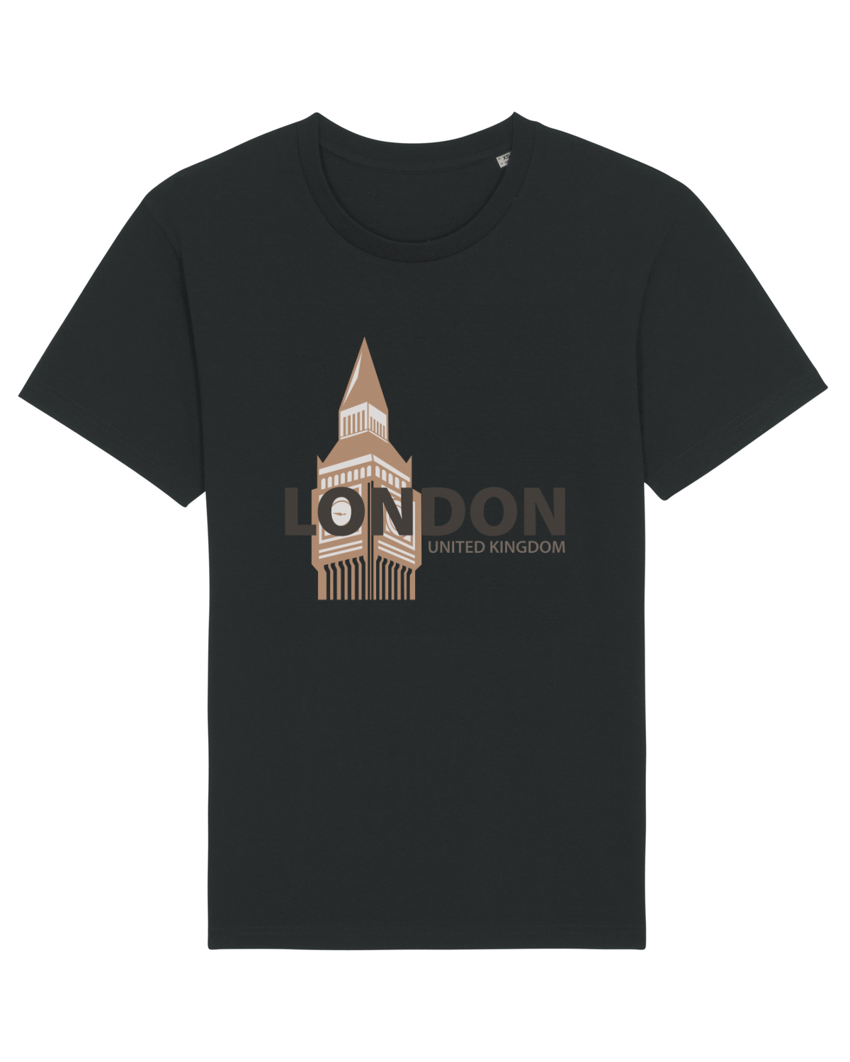 Tricou mânecă scurtă Unisex Rocker Black