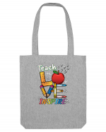 Teach Love Inspire Back to School Invata Iubeste Inspira Sacoșă textilă