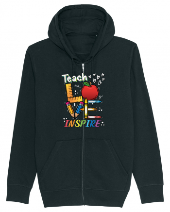 Teach Love Inspire Back to School Invata Iubeste Inspira Black