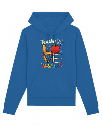 Teach Love Inspire Back to School Invata Iubeste Inspira Royal Blue