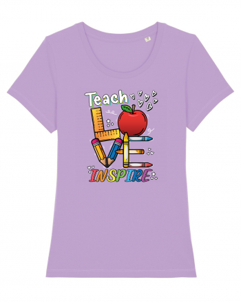 Teach Love Inspire Back to School Invata Iubeste Inspira Lavender Dawn