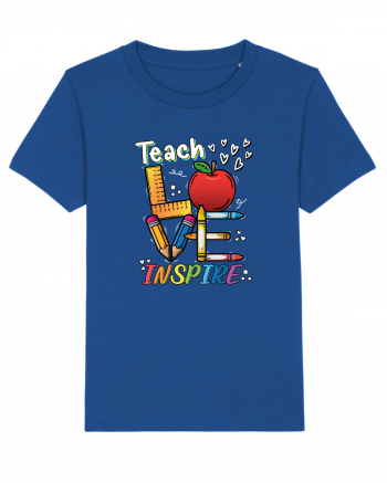 Teach Love Inspire Back to School Invata Iubeste Inspira Majorelle Blue