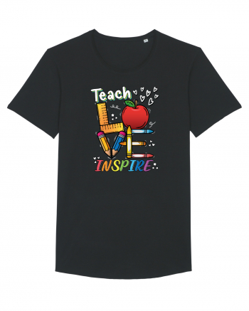 Teach Love Inspire Back to School Invata Iubeste Inspira Black