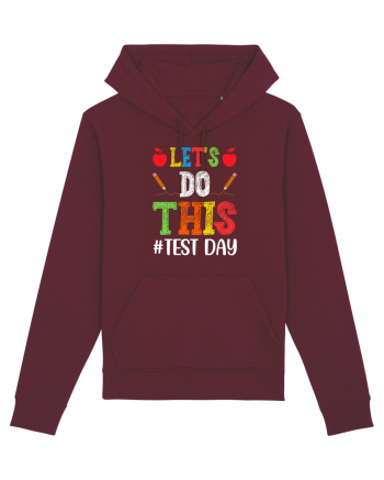 Let's do This Test Day color Burgundy