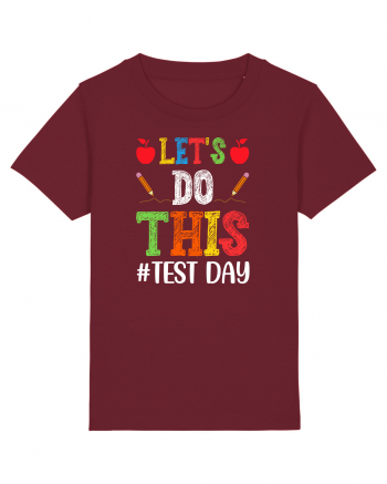 Let's do This Test Day color Burgundy