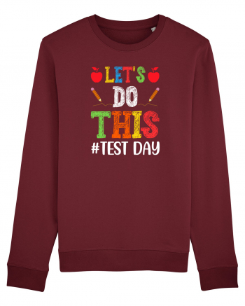 Let's do This Test Day color Burgundy