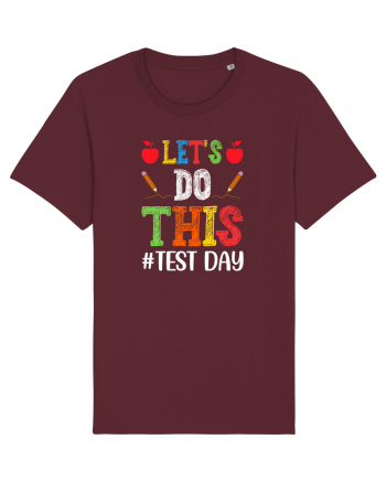 Let's do This Test Day color Burgundy