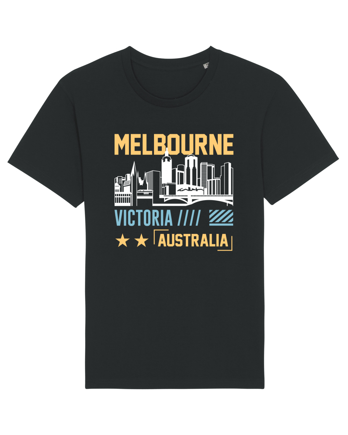 Tricou mânecă scurtă Unisex Rocker Black
