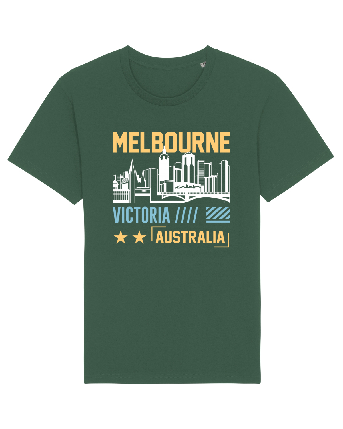 Tricou mânecă scurtă Unisex Rocker Bottle Green