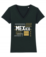 Mexico City Tricou mânecă scurtă guler V Damă Evoker