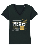 Mexico City Tricou mânecă scurtă guler V Damă Evoker