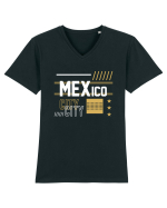Mexico City Tricou mânecă scurtă guler V Bărbat Presenter