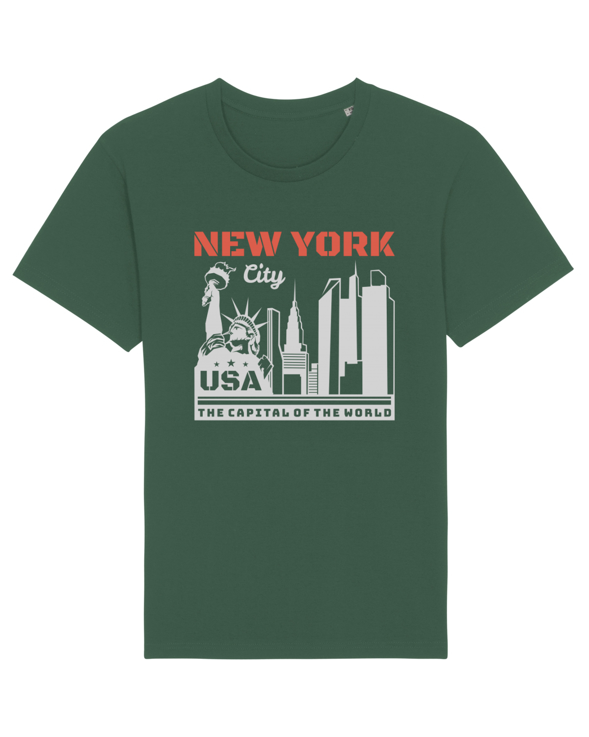 Tricou mânecă scurtă Unisex Rocker Bottle Green