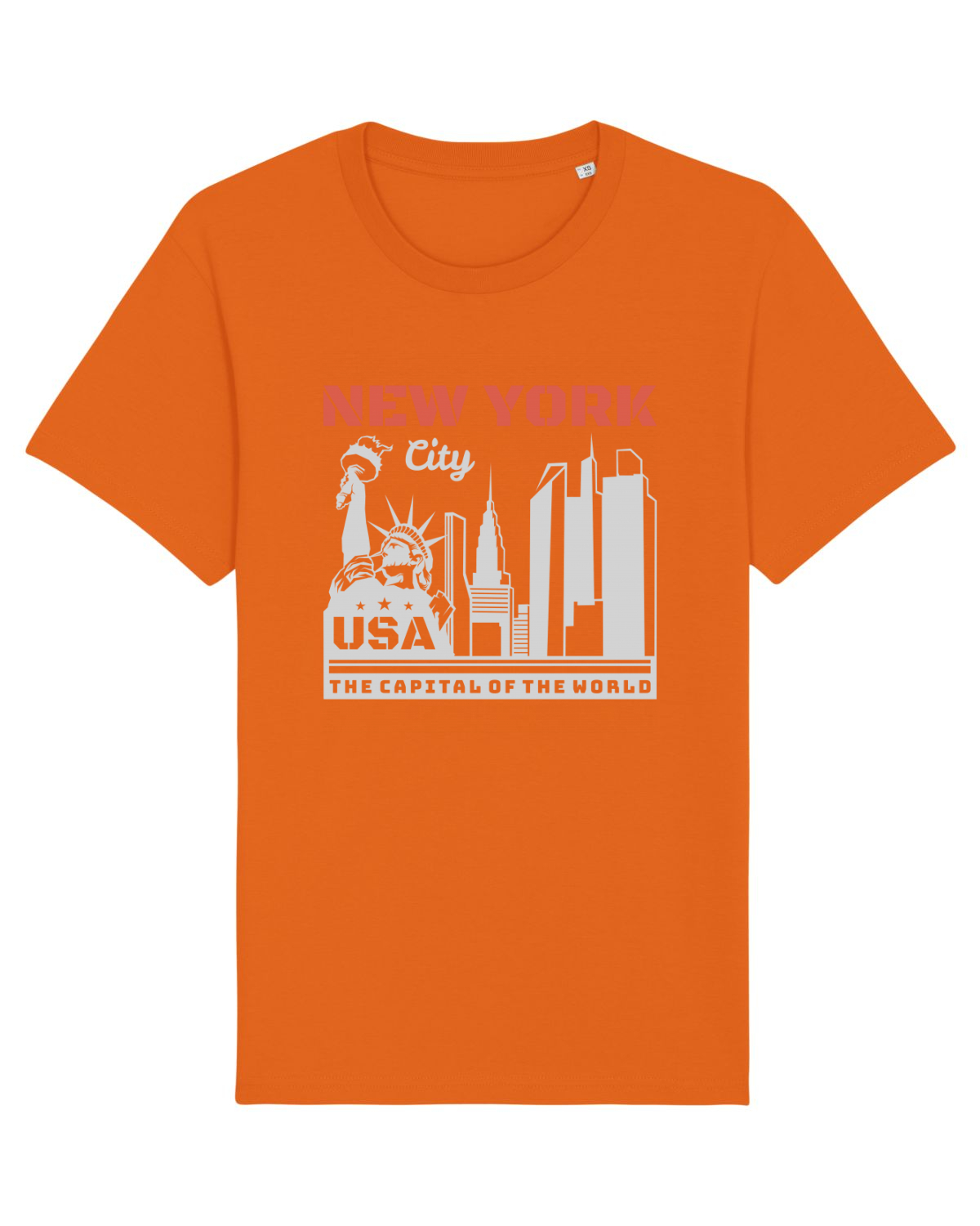Tricou mânecă scurtă Unisex Rocker Bright Orange